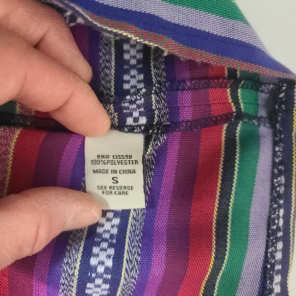 Shrinking Violet Womens Boho Mini Skirt Size S Southwestern Aztec Beachy Hippie - Picture 7 of 8